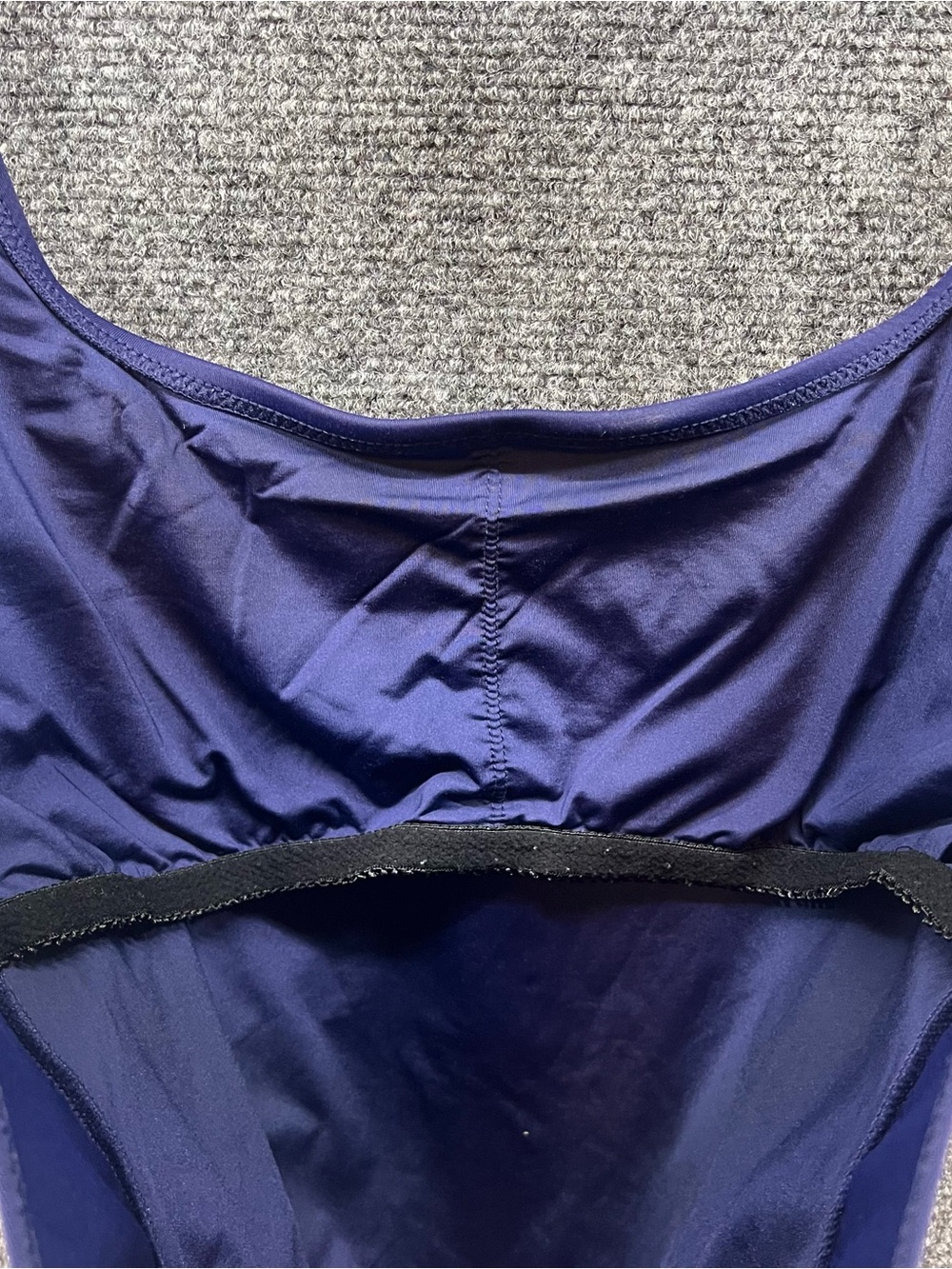 Polo Ralph Lauren One Piece Swimsuit Womens L Navy Blue Square Neck Nautical - Picture 6 of 9